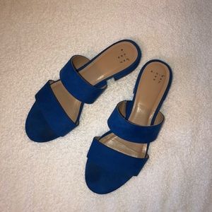 a new day blue sandals
